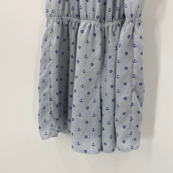 MAISON JULES Bicycle Print Sleeveless High Neck Romper Womens Size S Summer - Picture 4 of 10